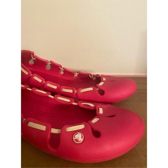 Crocs size 7 Pink Springi Ballet Flats womens shoes - Picture 2 of 7